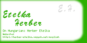 etelka herber business card